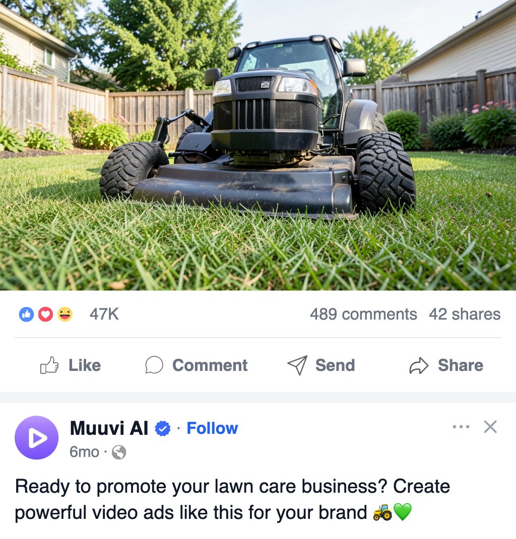 Lawn Care Business Facebook Ad Template