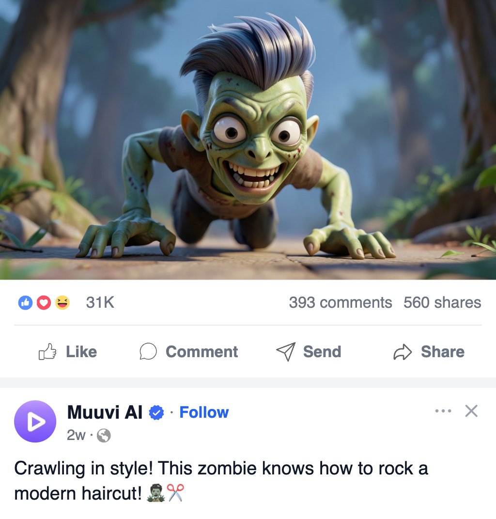 Zombie Themed Halloween Facebook Ad Template